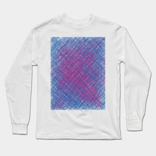 blue-purple scratch Long Sleeve T-Shirt